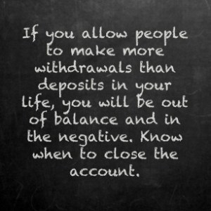 Deposits Withdrawals